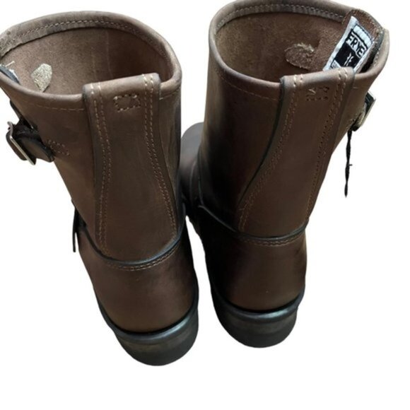 NWT Frye 77500 GAU Engineer Gaucho Boots in Brown Women Size 7 - Picture 6 of 11